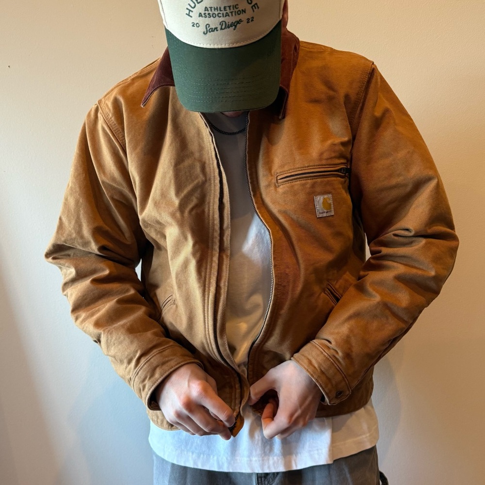 Carhartt Duck Lined Detroit Jacket Size LARGE